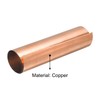 sourcing map Copper Thin Foil Roll Sheet, 0.02x200x1000mm Pure Copper