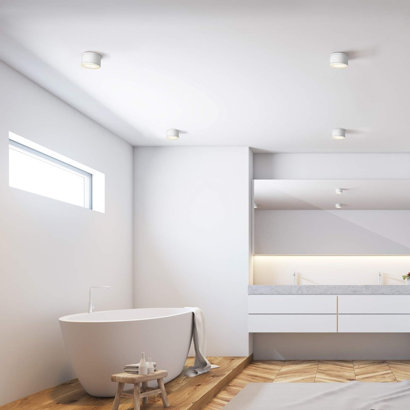SSC-LUXon CELI-WX Surface-Mounted Spotlights Flat IP44 for Outdoor and Bathroom