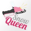 CafePress Snow Queen Medium Die Cut Sticker, 5.75" x 5.75"