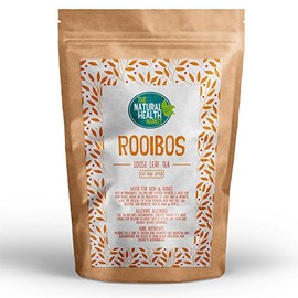 Natural Rooibos Loose Leaf Tea (50g) By The Natural Health Market | Premium Rooibos Loose Leaf Herbal Tea | Caffeine-Free | Ethically Sourced | Perfect for Cold Brew and Tea Gifts