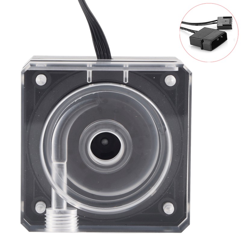 Water Cooling Pump Ultra Thin PMMA PWM Speed Control 3