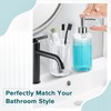 RYTOXILO Bathroom Accessories Set, 4 Pack Clear Glass Bath Accessory