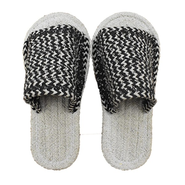 Ikemura Shokai Cotton Sandals Room Shoes Natural CHARCOAL Approx. 9.8 - 10.6 inches (25 - 27 cm)