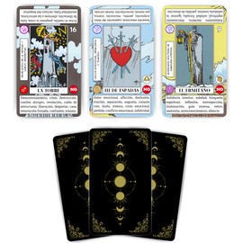 ARCANIA - Tarot for Beginners, with Easy Definitions, Keywords, Zodiac, Chakras, Numerology, Yes or No and Backgrounds Symbology