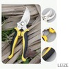 Leize Garden Pruning Shears, Premium Multi-Function Antiskid Stainless Steel Floral