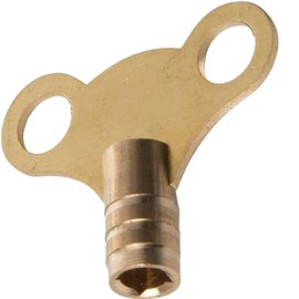 Radiator Bleed Valve Key - Clock Style for Bleeding and Venting Air Vent Valves Solid Brass (2)