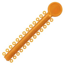 Practicon Orthodontic Ligature Ties, 1040 Elastic Bands for Braces, Elastomeric O-Rings, Rubber Bands for Brackets, Gold