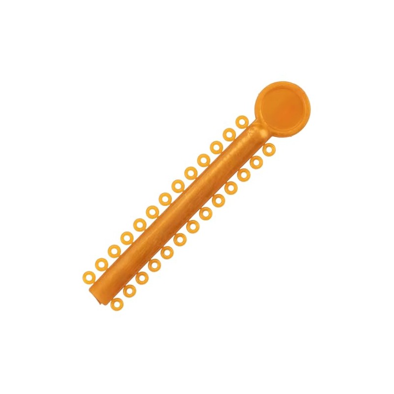 Practicon Orthodontic Ligature Ties, 1040 Elastic Bands for Braces, Elastomeric