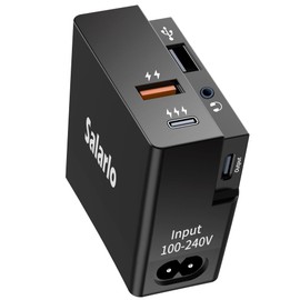 Laptop Docking Station, Salarlo Charging and Docking Station in One, 6 in 1 USB C Hub with 65W USB C/USB Fast Charging, 3.5MM Audio, USB Data Transfer, for All Laptops, Desktops, Tablets, and More