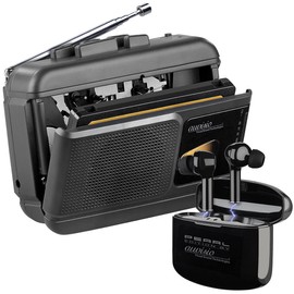 auvisio Voice Recorder: Mobile Cassette Player, Bluetooth Transmitter + In-Ear Headseat (Cassette Recorder Bluetooth, Cassette Recorder, Voice Recording)