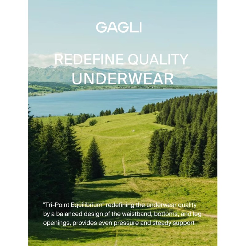 Gagli 5" Boxer Briefs, Men's Underwear 3-Pack White