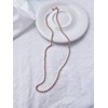 Silver 925 ball chain 3mm layered silver necklace 45cm /