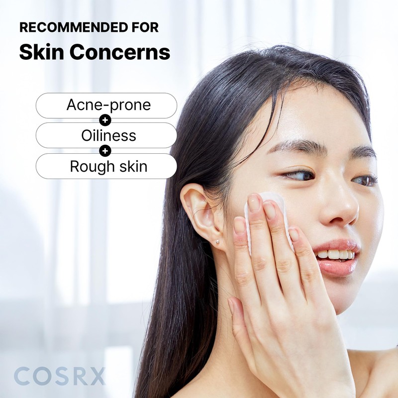 COSRX BHA Toner Pads, 70 Sheets, Exfoliating Pads for Dead