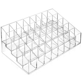 Casafield 40 Slot Acrylic Lipstick & Makeup Organizer - Cosmetic Display Case - Clear