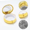 KOMI Wheat Cross Pyx Box for Communion Host Catholic, Baptism
