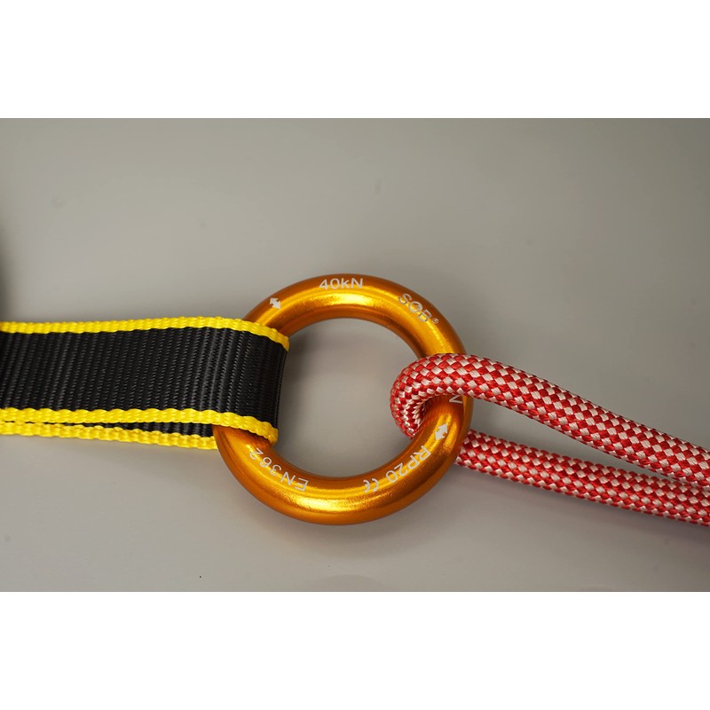 SOB Aluminum Rappel Ring Climbing Ring 40KN/22KN Pack of 2