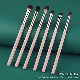 Juego de 12 brochas de maquillaje profesional de Neria, para base de maquillaje, brocha para base de maquillaje, sombra de ojos, labios, brillos y cejas