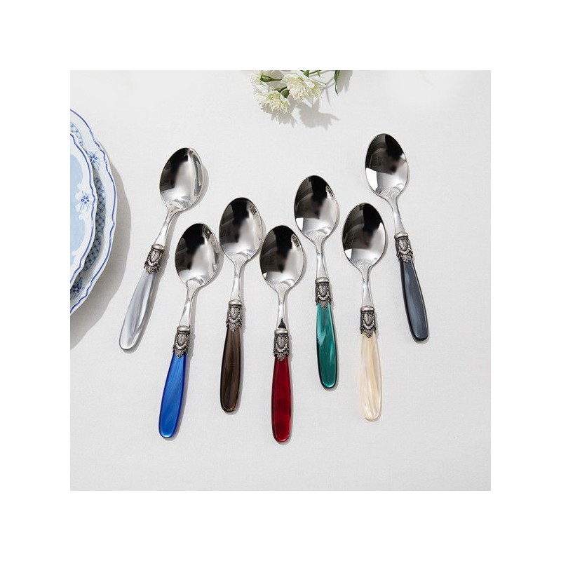 D&amp;D Rome dessert spoon, choose 1, Black Pearl W341 /