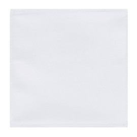 Jacob Alexander Men's Pocket Square Solid Color Handkerchief - White