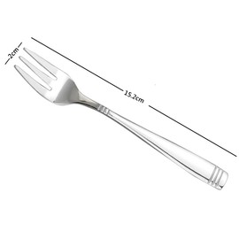 DynkoNA Stainless Steel Small Dessert Fork Set of 12, Salad Forks Set