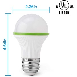 KINUR Blue Light Bulb A15 E26 3W(40W Equivalent) for Porch, Party Decoration, Holiday Lighting, Blue Color 6 Count