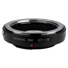 Fotodiox Pro Lens Mount Adapter, Contax Yashica (C/Y) Lens to Pentax K (PK) DSLR Camera Such As K-7, K-X, K-R