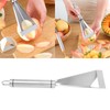 Fruit Vegetable Carving Knife Stainless Steel Triangular Shape Channel Knife