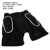 Silver Black Skiing Hip Protection Shorts Impact Resistant Breathable Skating