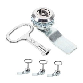 Parliky 4 Sets Metal Triangular Key Locks for Trash Bins Keys for Outdoor Garbage Cans Security Enhancements to Prevent Theft and Maintain Cleanliness