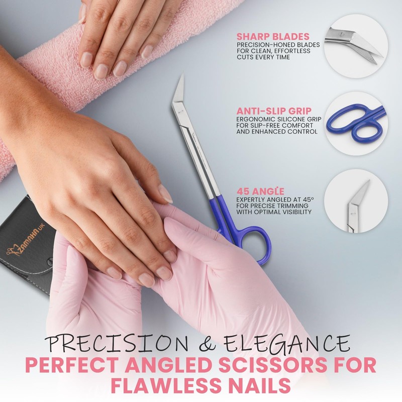 ZAMAHA UK Extra Long Handle Toenail Scissors, 19 cm Heavy