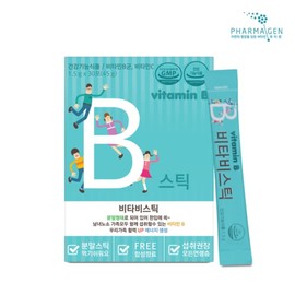 Permagen 파마젠 비타비스틱 1.5g x 30포(45g) 남녀노소 온가족이 함께 하루 한포 섭취하는 비타민B Pfamagen Vitabastic 1.5g x 30 sachets (45g) Vitamin B for the whole family, suitable for all ages, one sachet daily