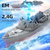Remote Control Warship RC Military Battleship, 2.4GHz Remote Control Boat