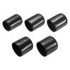 sourcing map 50pcs Round Rubber End Caps Protective Caps 12mm