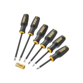 Dewalt Full Fit Screwdriver Set, 6 Piece, Contains: Slotted Screwdrivers: 5.5, 6.5, 8mm., Phillips Screwdrivers: PH1, PH2, PH3.