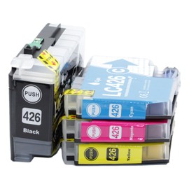 OBV 4x Compatible Ink Replacement for Brother LC426 Multipack for MFC-J4340DW MFC-J4540DW MFC-J4540DWXL MFC-J4335DW MFC-J4340DWE - Black, Cyan, Magenta, Yellow