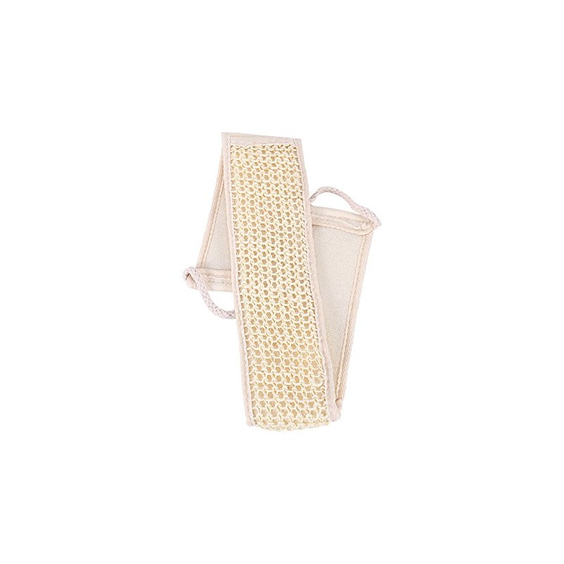 Correa de ducha de esponja natural, masaje exfoliante para la