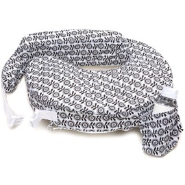 My Brest Friend Original Nursing Pillow Enhanced Ergonomics Essential Breastfeeding Pillow Support For Mom & Baby W/ Convenient Side Pocket, Double Straps & slipcover, Midnight Poppy