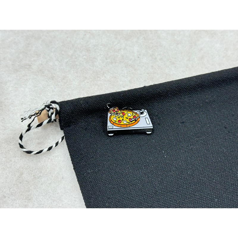 Share Pizza Brooch Rocket Ship Badge Fan Cosplay Jewelry Video