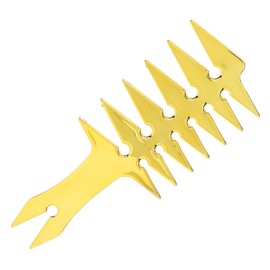Wide Tooth Comb, Hair Comb Double Sided Comb for Hair Styling for Unique Hair Style (Gold)