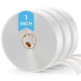 TAPEBEAR Butyl Tape 1 Inch x 30 Ft White, 1/8 in Thick Plumbers Putty Tape RV Sealant Tape Window Sealing Tape Leak Proof Double Sided Butyl Caulking Tape for Boat Sealing, EDPM, Automotive, 3Rolls