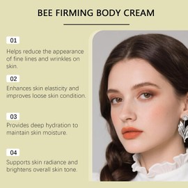 Crema corporal reafirmante con colágeno y retinol de abeja Crema facial antiedad con retinol Cremas reafirmantes miel Hidratante corporal ligero Hidratación profunda, cuidado no graso (2pcs)