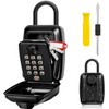 TEUEN Key Lock Box for Outside, Sturdy Waterproof Hanging Lock