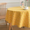 NATUCE Round Tablecloths, 150 cm Simple Tablecloth Dustproof Cotton Linen