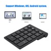 Black 22 Keys Mini Numpad Wireless Bluetooth Numeric Keypad For