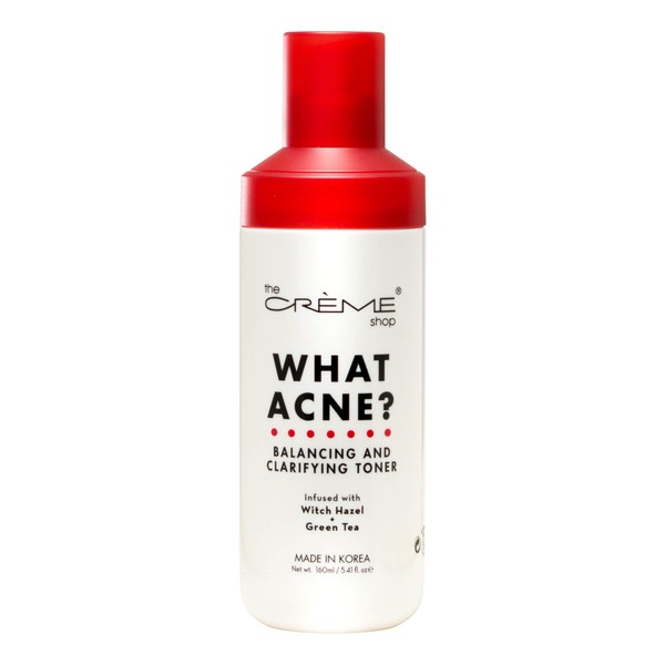 The Creme Shop WHAT ACNE? Balancing And Clarifying Toner Infused With With Hazel, Green Tea Made In Korea