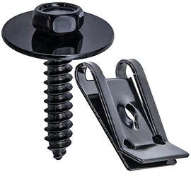 Rexka 20 Sets M4.2 Universal Fender Liner Engine Splash Shield Hex Head Screw & U Nut Kit for GM Chevy Ford Buick JeepChrysler - Multipurpose - Type A
