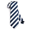 HISDERN Ties for Men Navy Blue Tie and Handkerchief Set