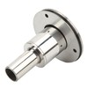 22mm Straight Thru Hull Exhaust Skin 316 Stainless Steel Surface