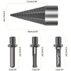 Bebochoi Drill Cone Wood Splitter 32 mm, Spiral Drill Cone