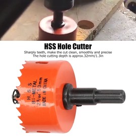 Bi-Metal Hole Saws HSS Hole Saw with Mandrel for Wood and Metal (2-5/64 in (53 mm))